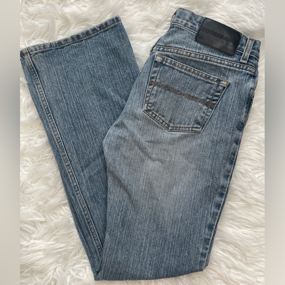EXPRESS VINTAGE Y2K Low rise flare Jeans - Picture 3 of 11